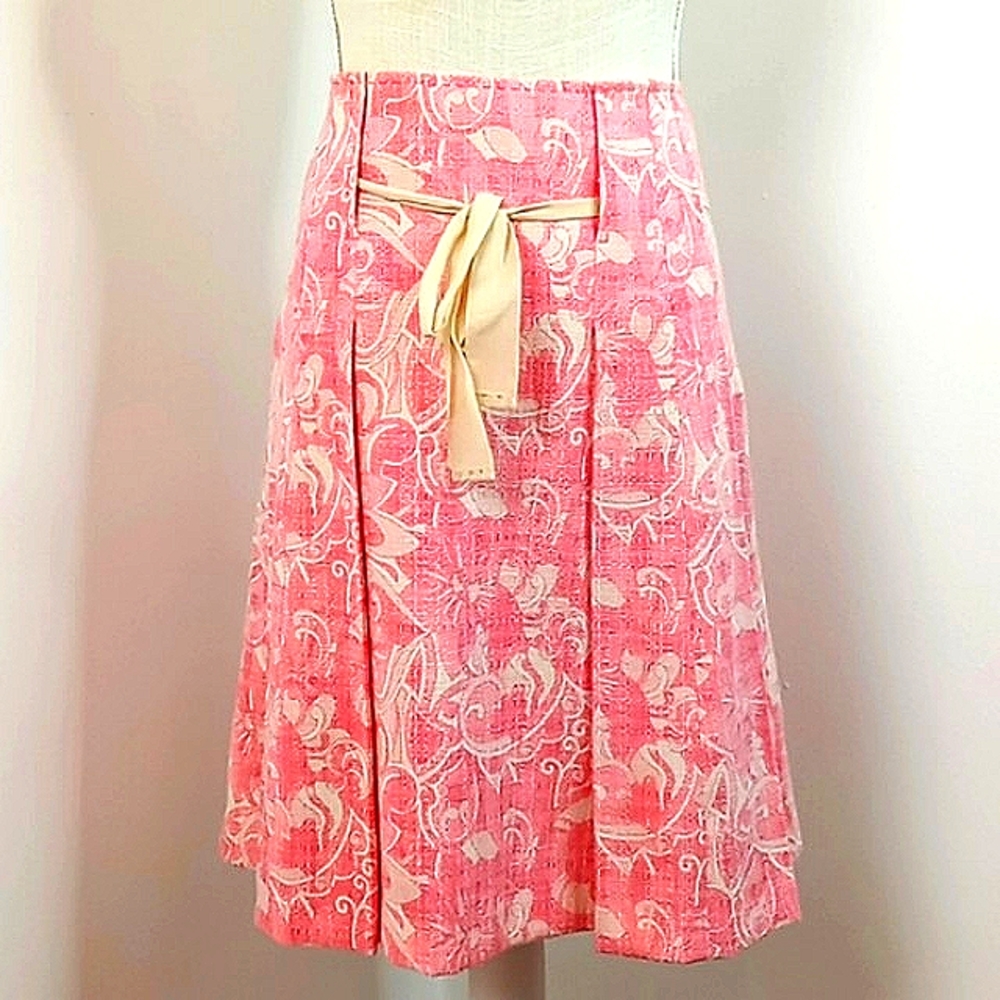 Elie Tahari Women's Pleated Flare Skirt Size 10P